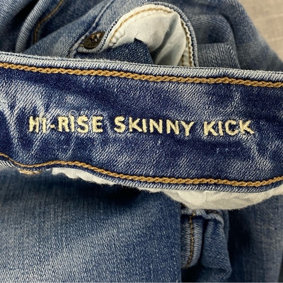 American Eagle Hi-Rise Skinny Kick Jeans Sz 4 Next Level Stretch - Picture 6 of 12